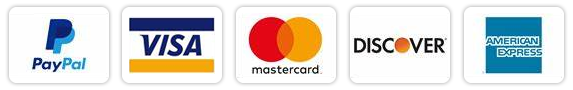Visa, Mastercard, Amex, Discover