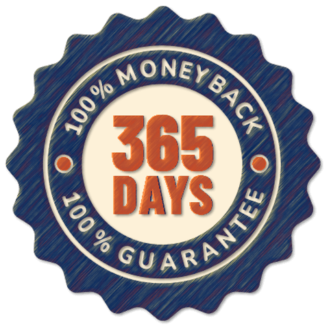 365-day money-back guarantee